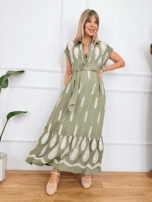 Gaia Walk Dress 55312 Khaki