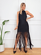 Vasos's Lace Dress Black 13581  - thumbnail 2