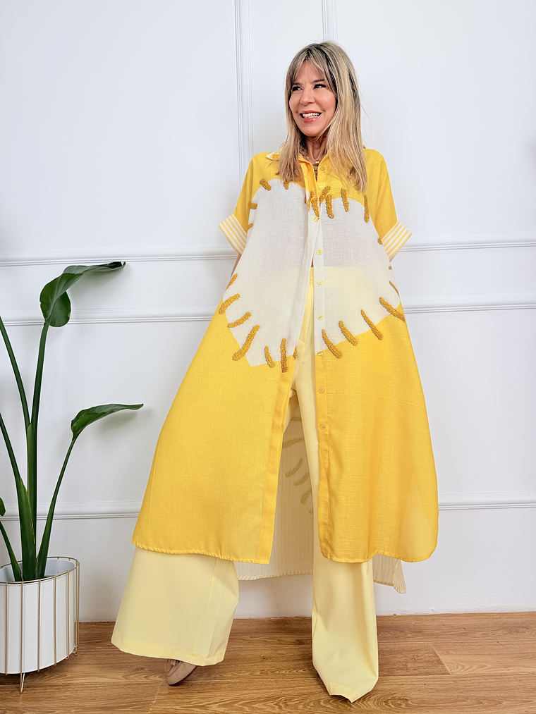 Velméra Tunic Shirt Yellow 2806 1