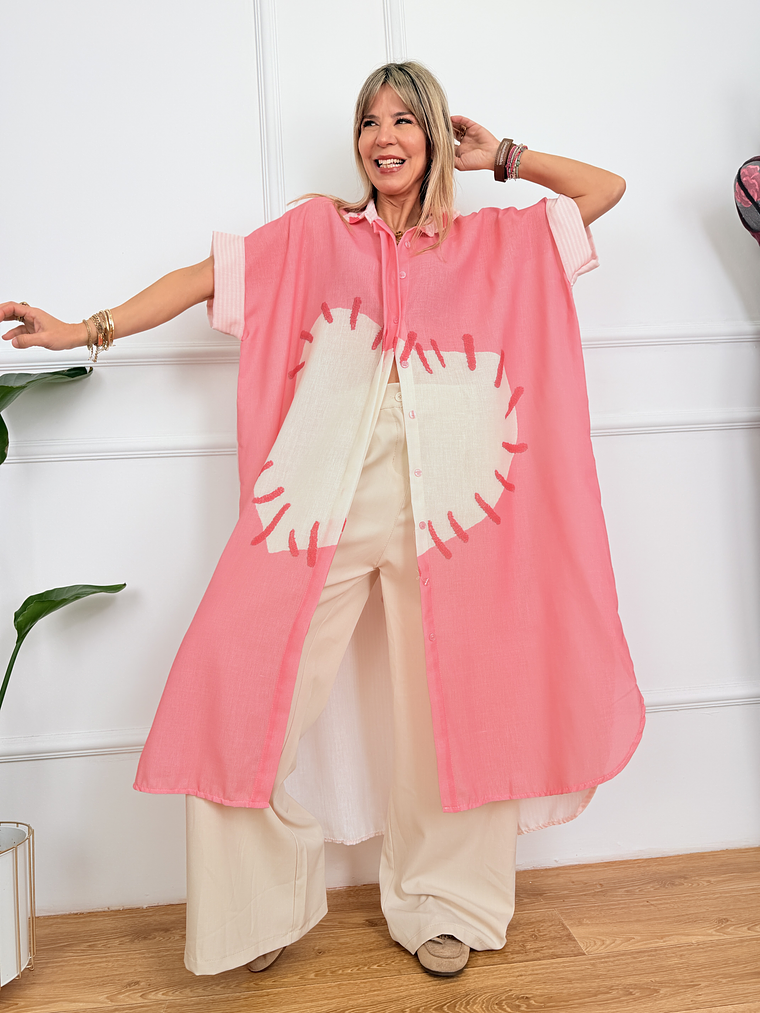 Velméra Tunic Shirt Pink 2806  1