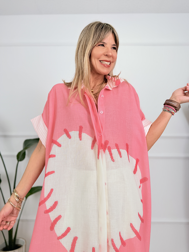 Velméra Tunic Shirt Pink 2806  4