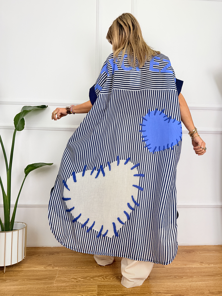 Velméra Tunic Shirt Dark Blue 2806  3