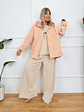Chic Trench Coat G2192 Pink  - thumbnail 3