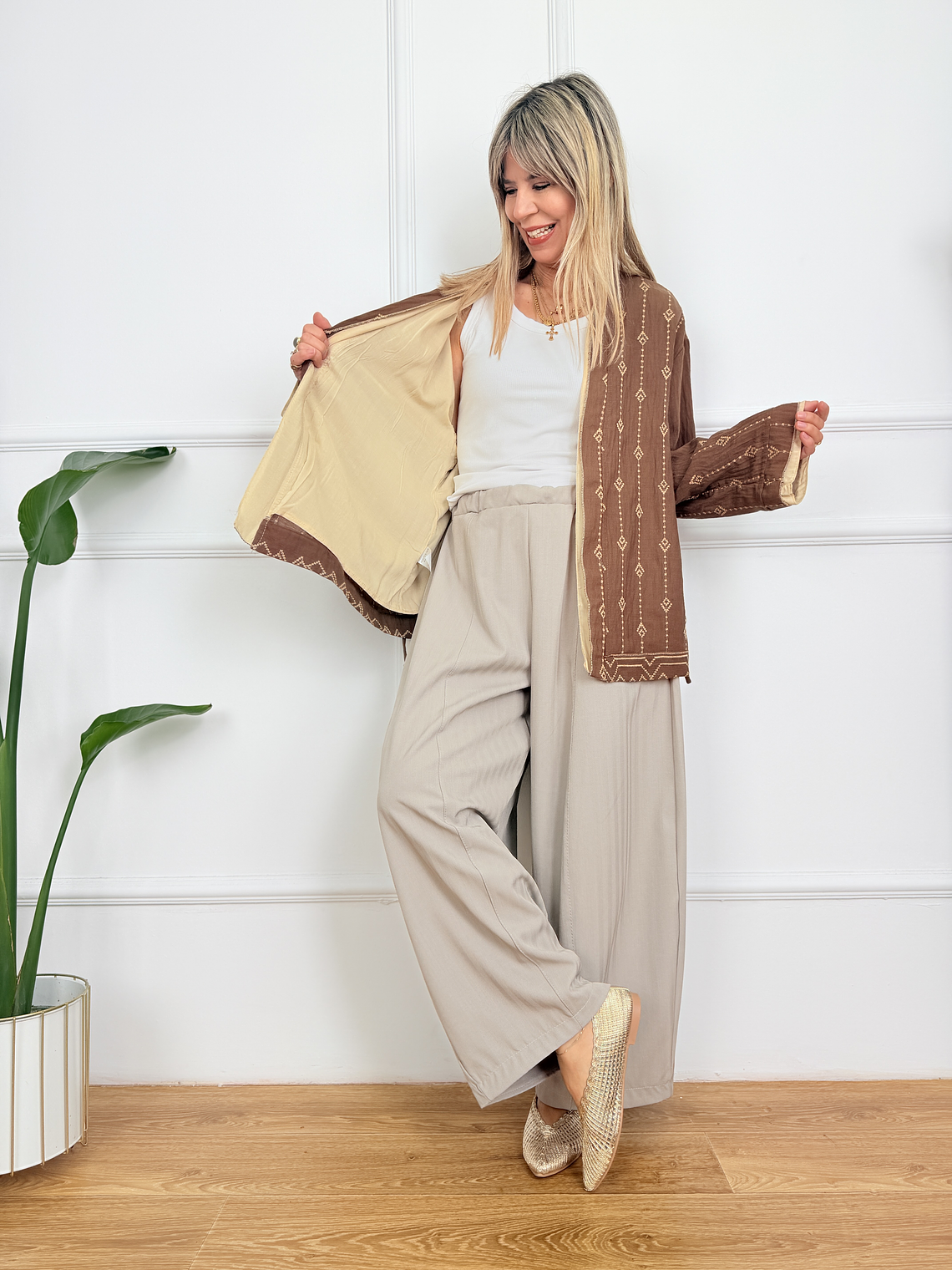 Strétta Kimono Brown 3154  4