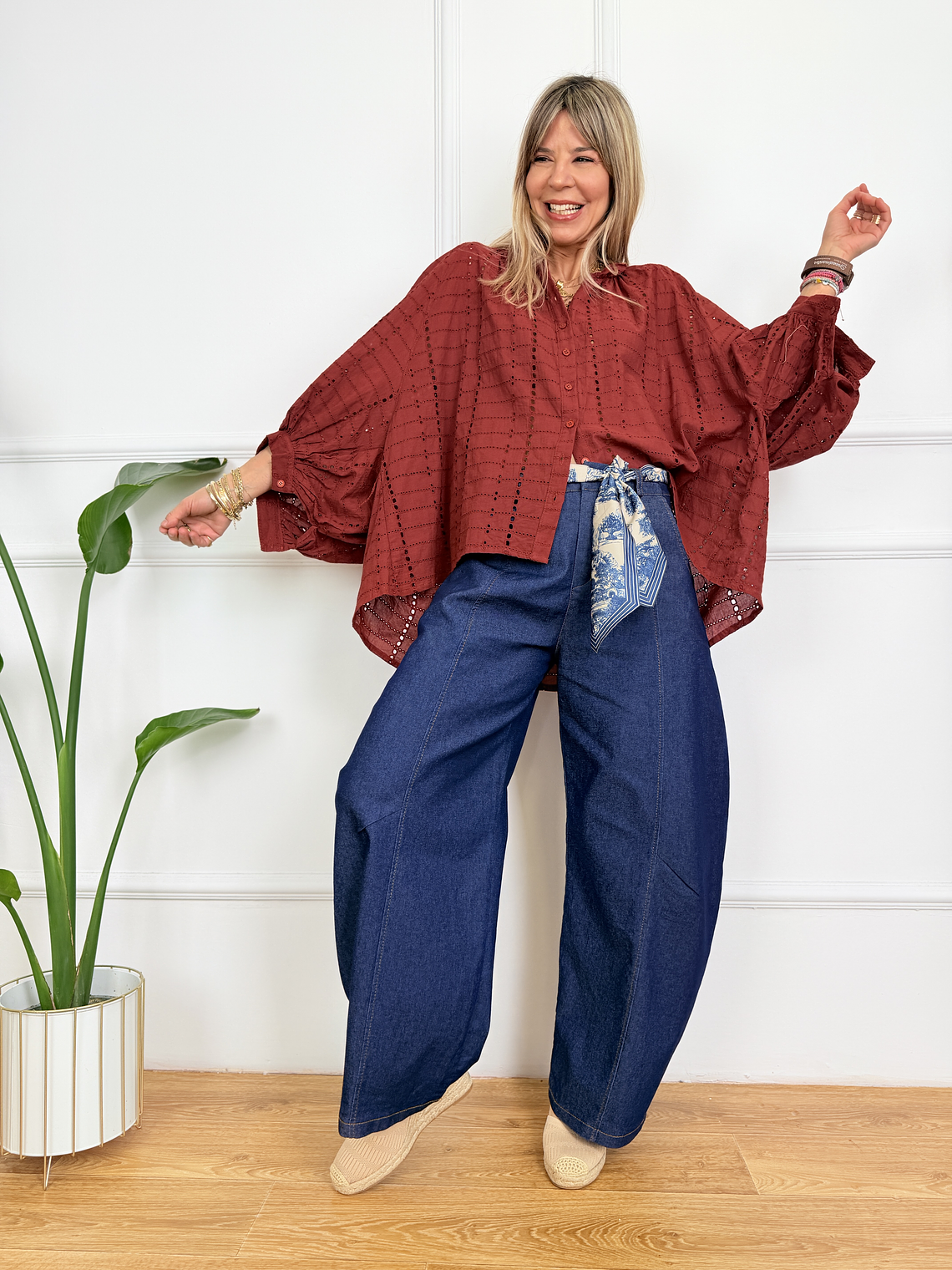 Femme District Shirt Terracotta 4822672 2