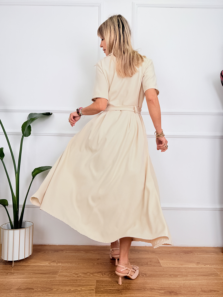 Blushark Dress Beige 55001  3