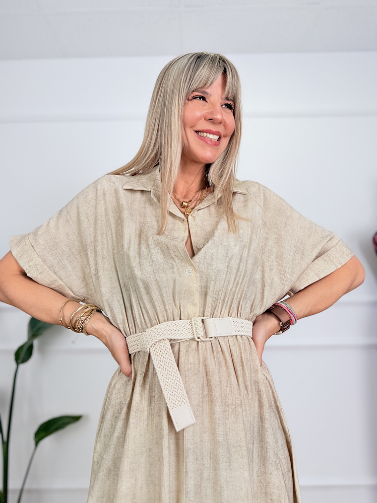 Concrete Runway Dress Beige 10883 4