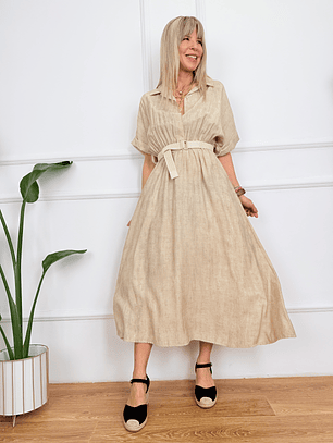 Concrete Runway Dress Beige 10883