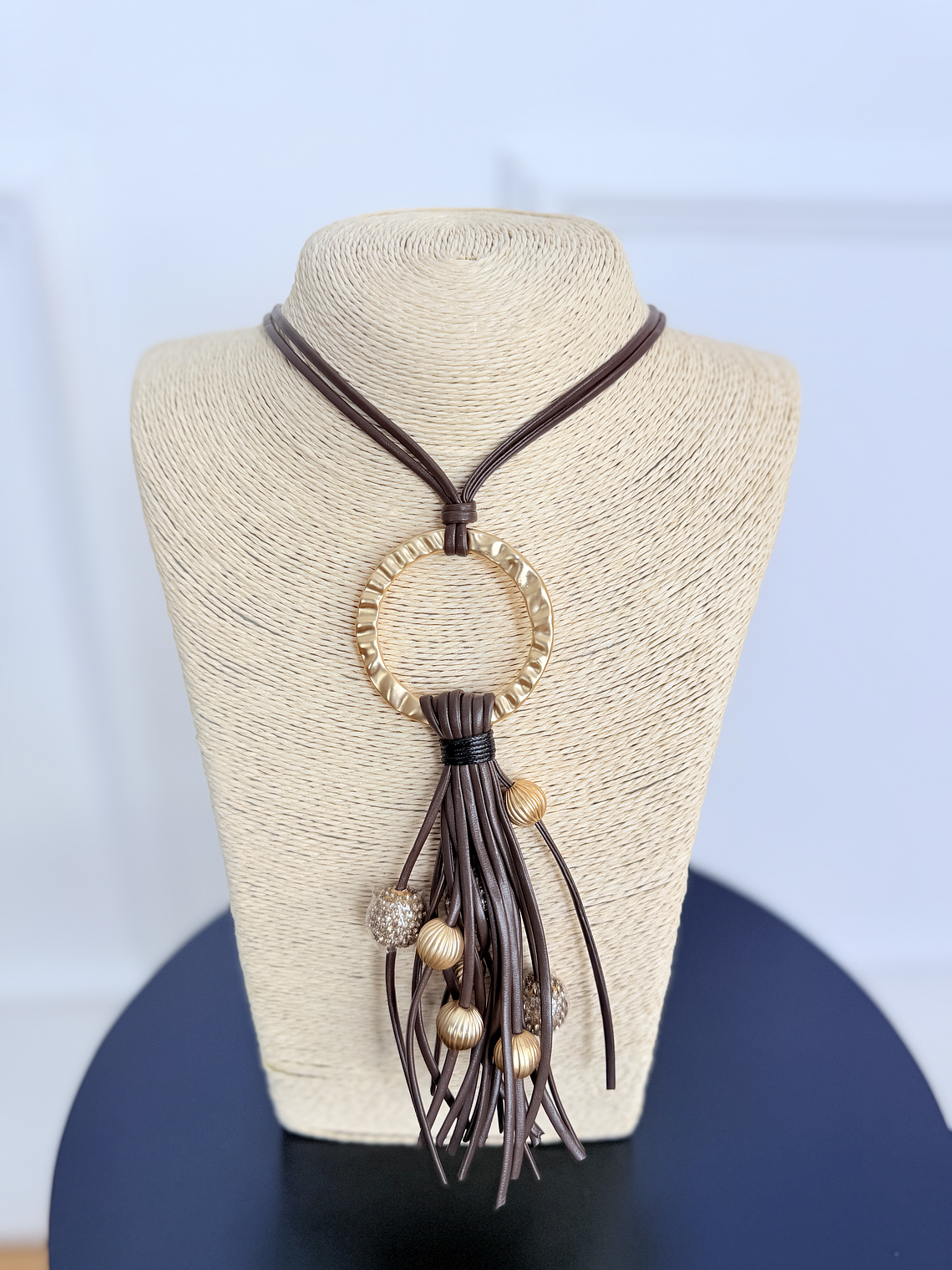 Only Long Necklace 330 Brown  1