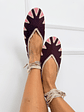 Knitted shoes Wine D-060    - thumbnail 2