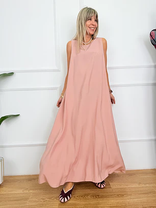 Aziza Dress Pastel Pink S2661