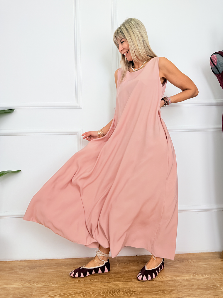 Aziza Dress Pastel Pink S2661 2