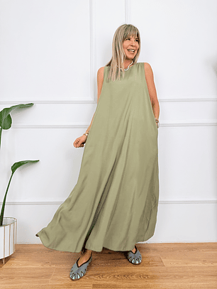 Aziza Dress Khaki S2661