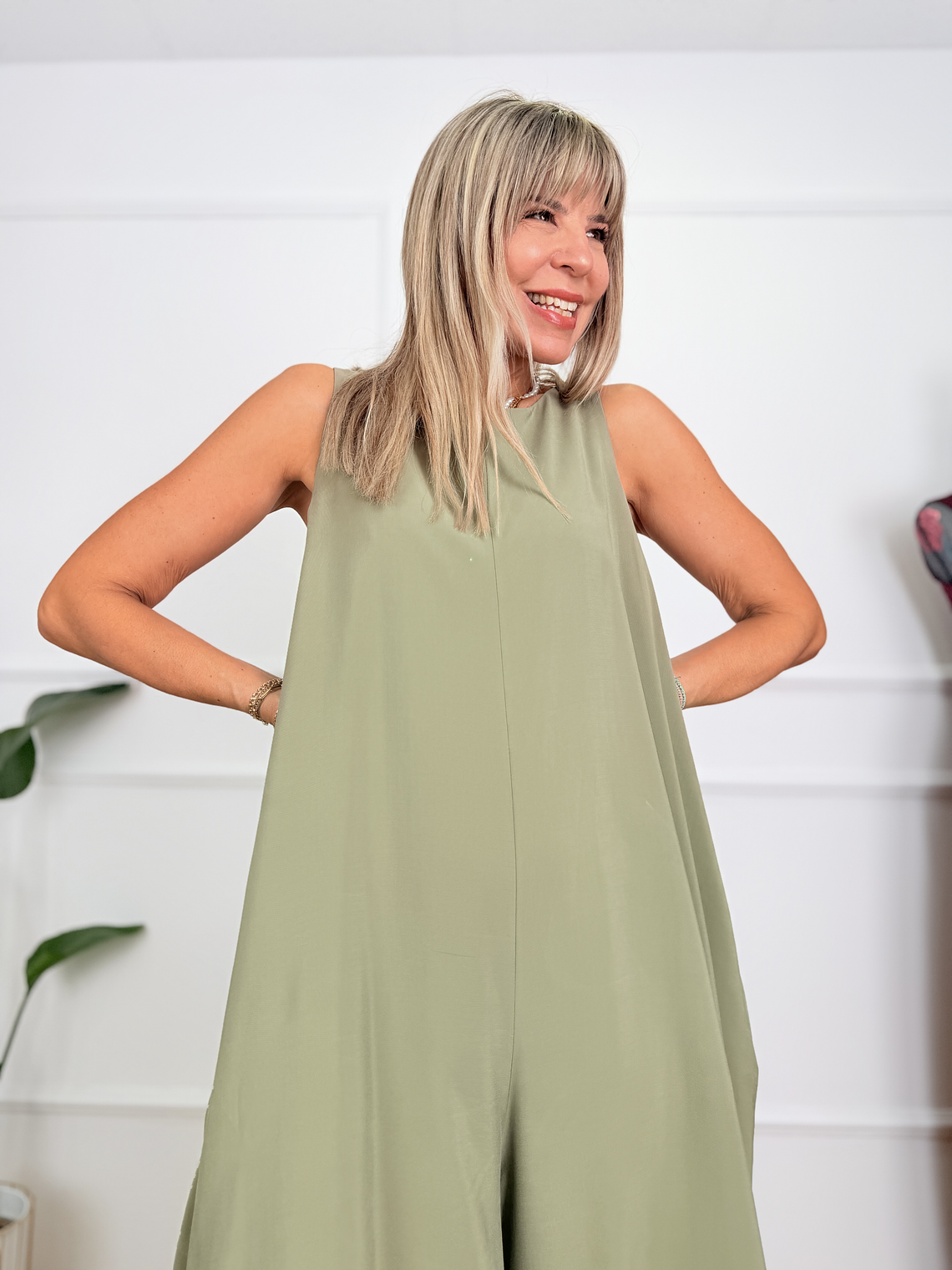 Zawadi Jumpsuit Khaki S17166  4