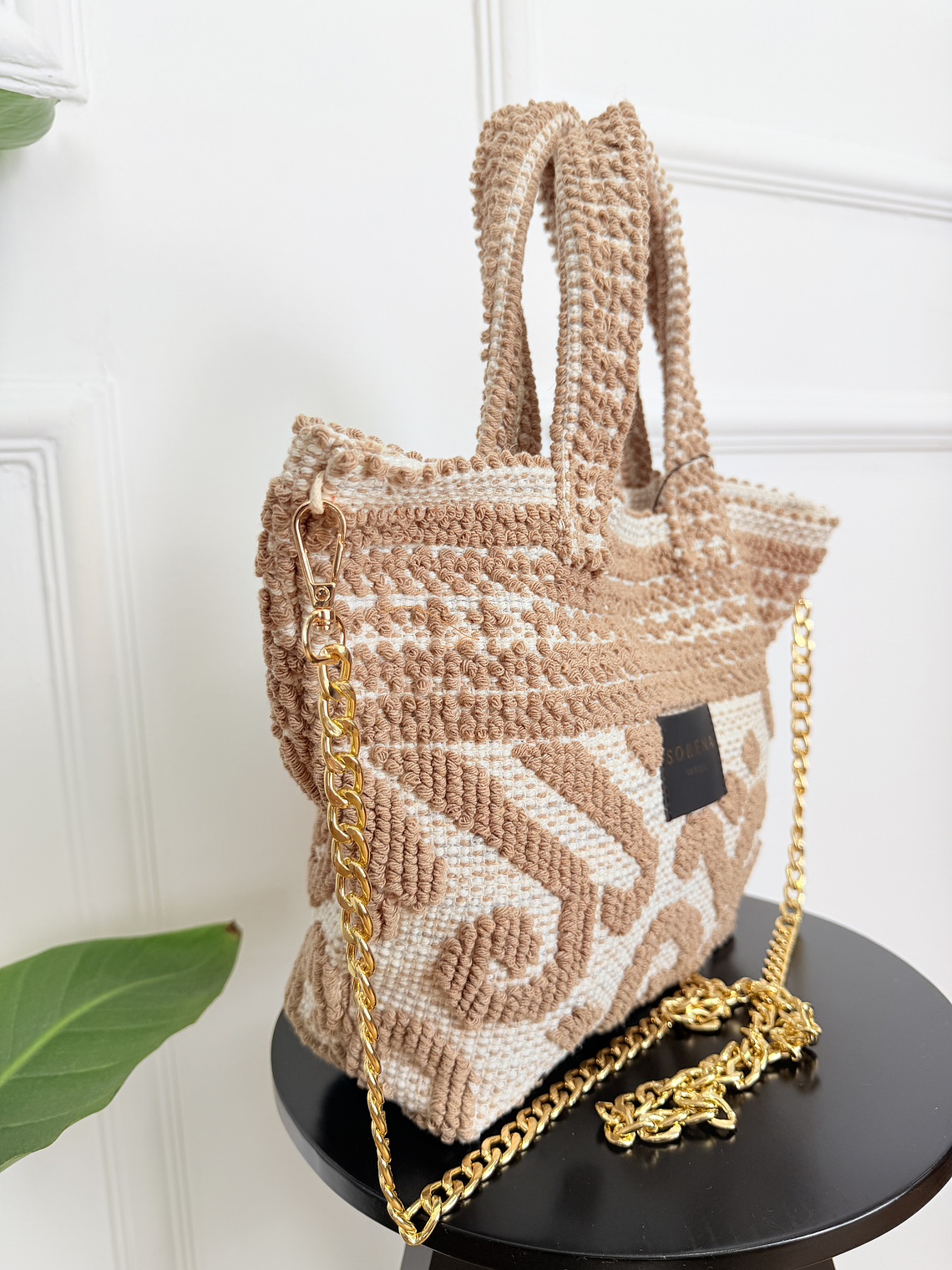 ALINA MINI BOHO BAG BEIGE  2