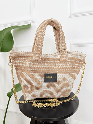 ALINA MINI BOHO BAG BEIGE 