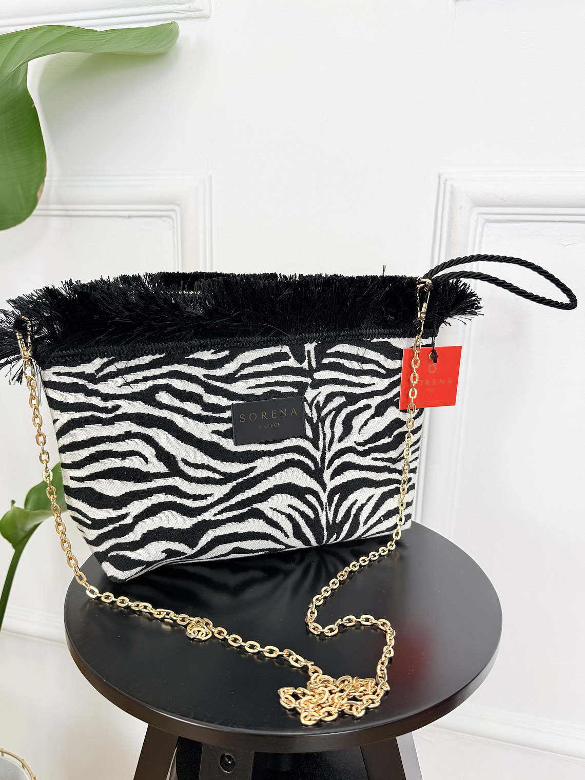 SAMIOPOULA ZEBRA CLUTCH 1