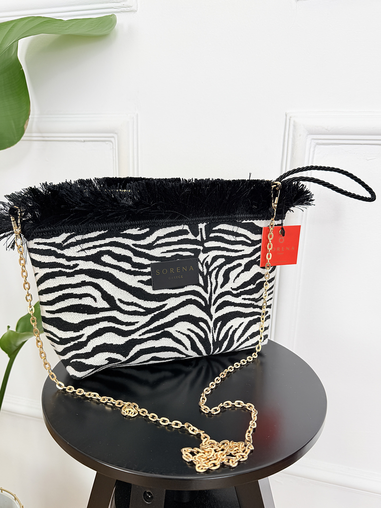 SAMIOPOULA ZEBRA CLUTCH 1