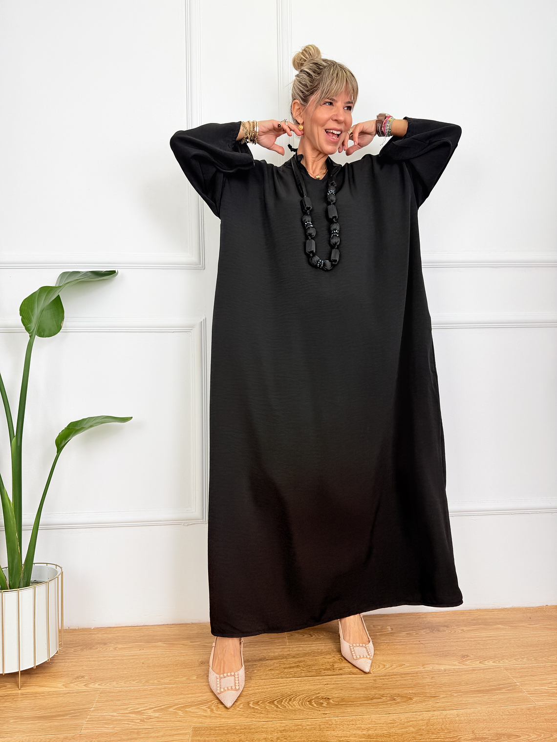 Ειρήνη Φόρεμα Mαύρο 50231  2