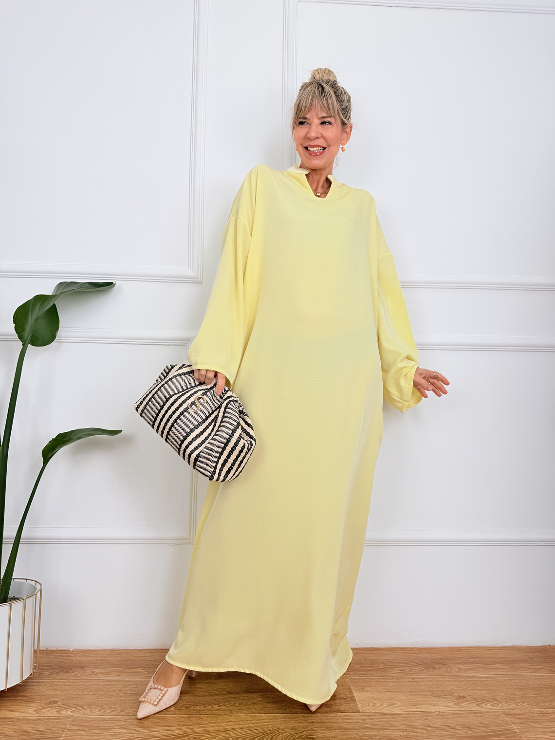 Ειρήνη Φόρεμα Κίτρινο 50231  1