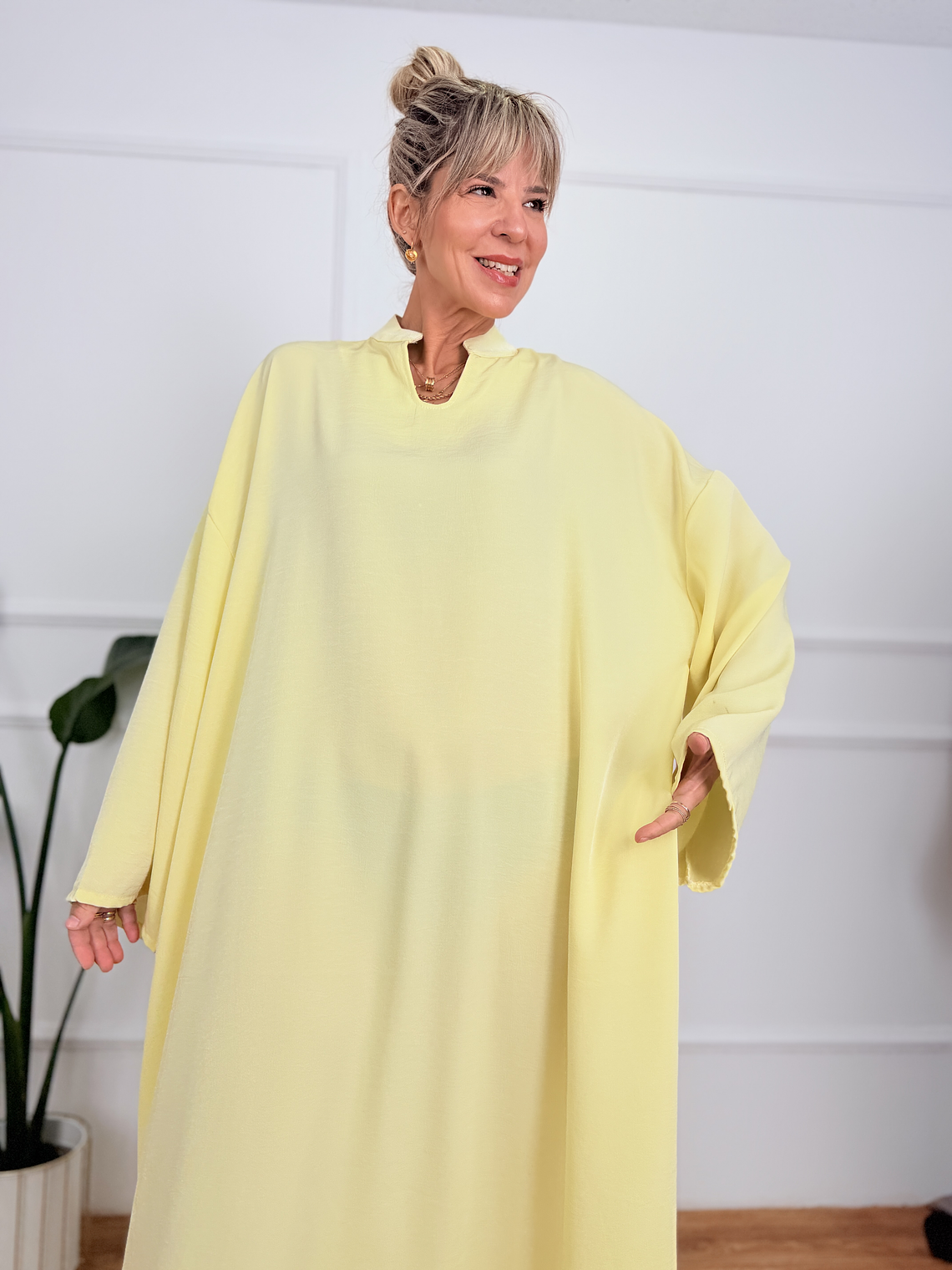 Ειρήνη Φόρεμα Κίτρινο 50231  4