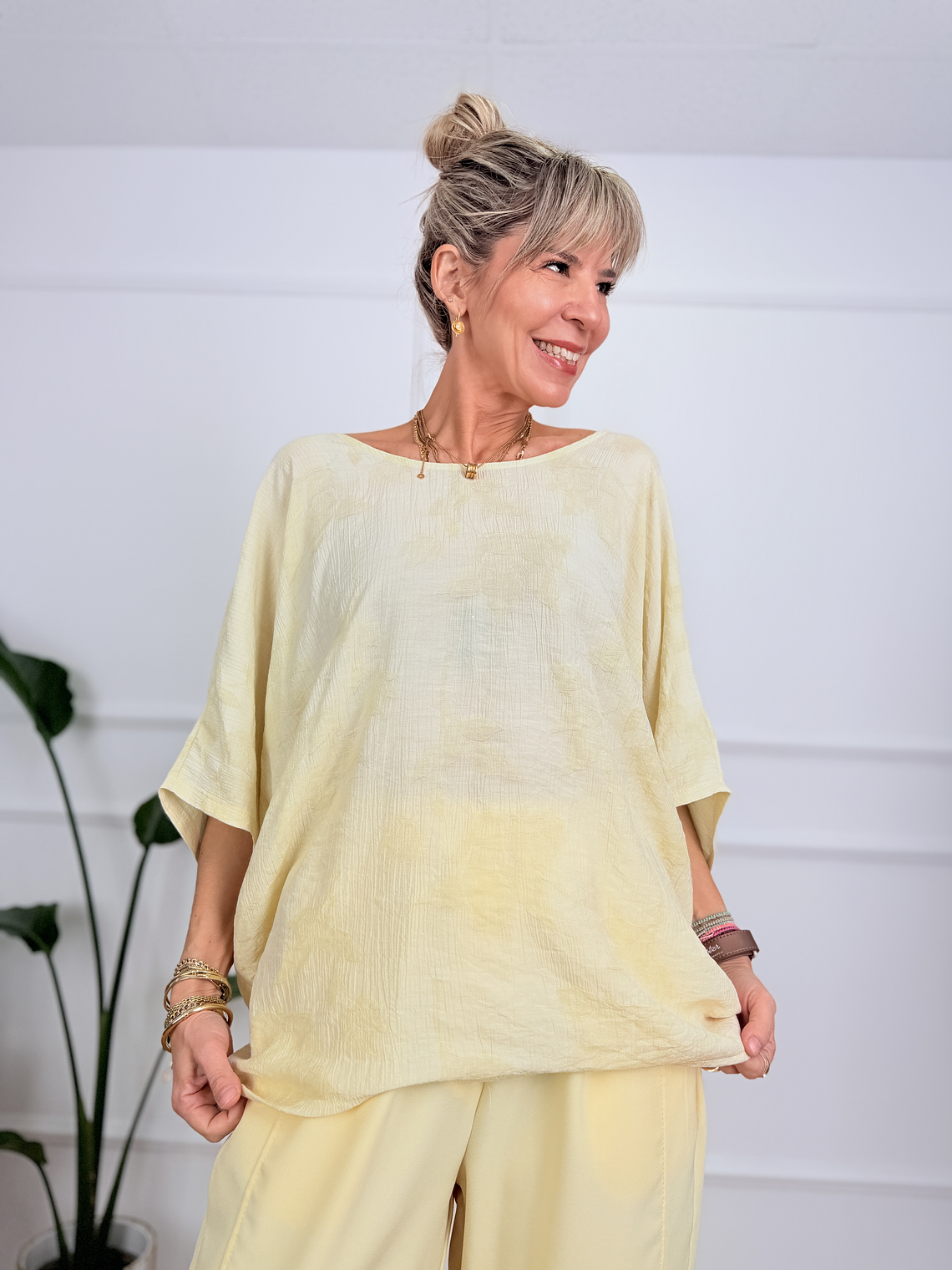 Noemi Blouse Yellow 2667-1   1