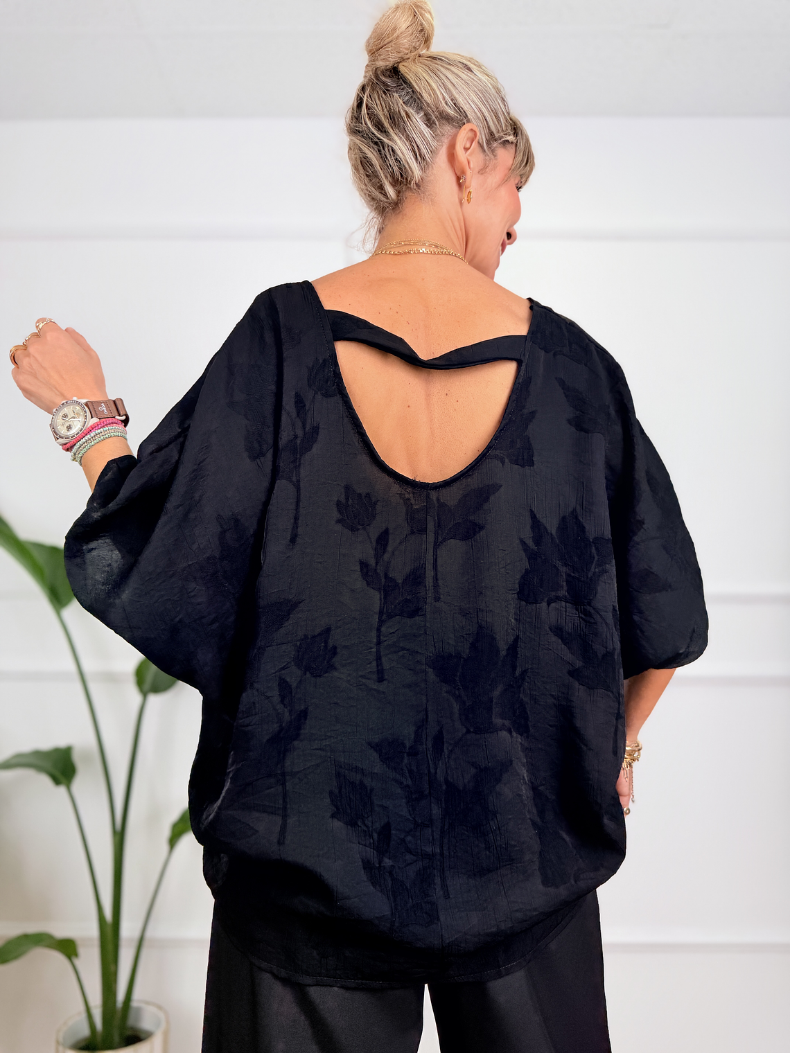 Noemi Blouse Black  2667-1   2