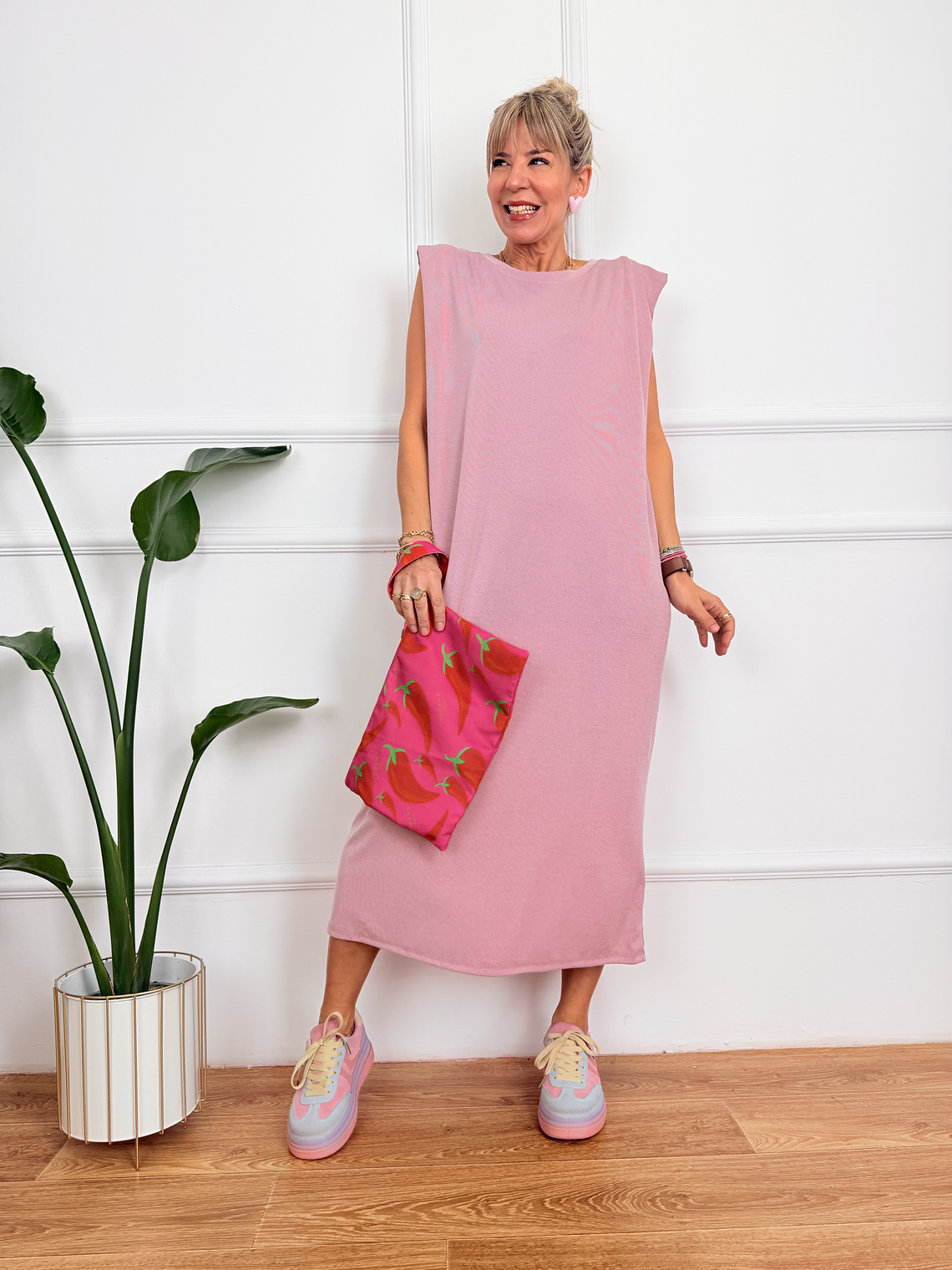 Via Dress Pink 2625-96 1