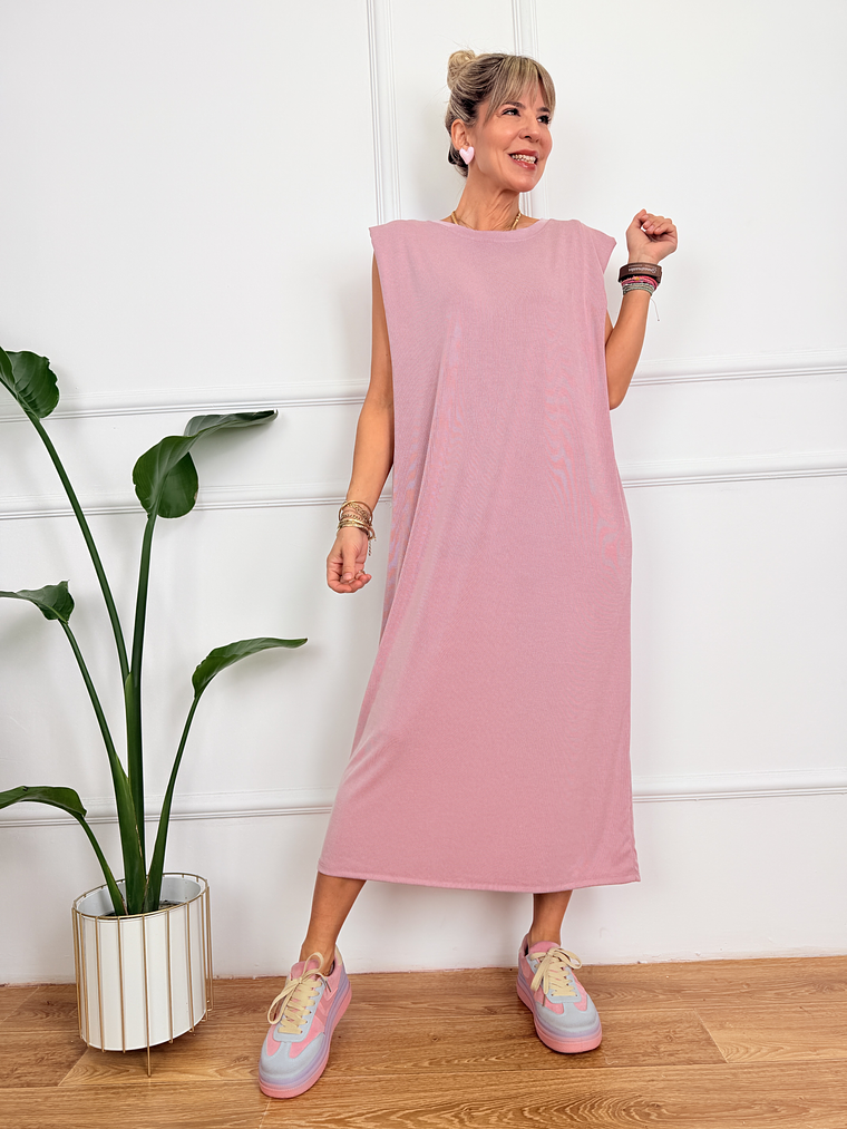 Via Dress Pink 2625-96 2