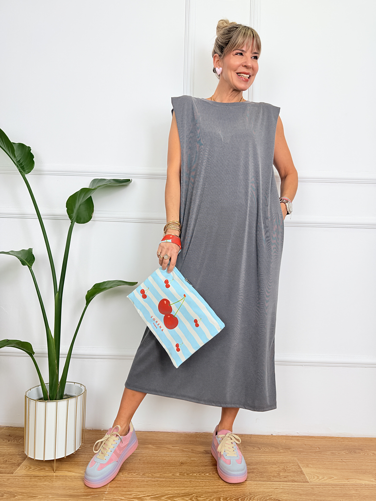 Via Dress Grey 2625-96 1