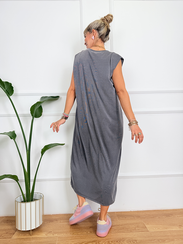 Via Dress Grey 2625-96 3