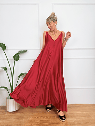  Βegonia Maxi Dress 9896 Red 