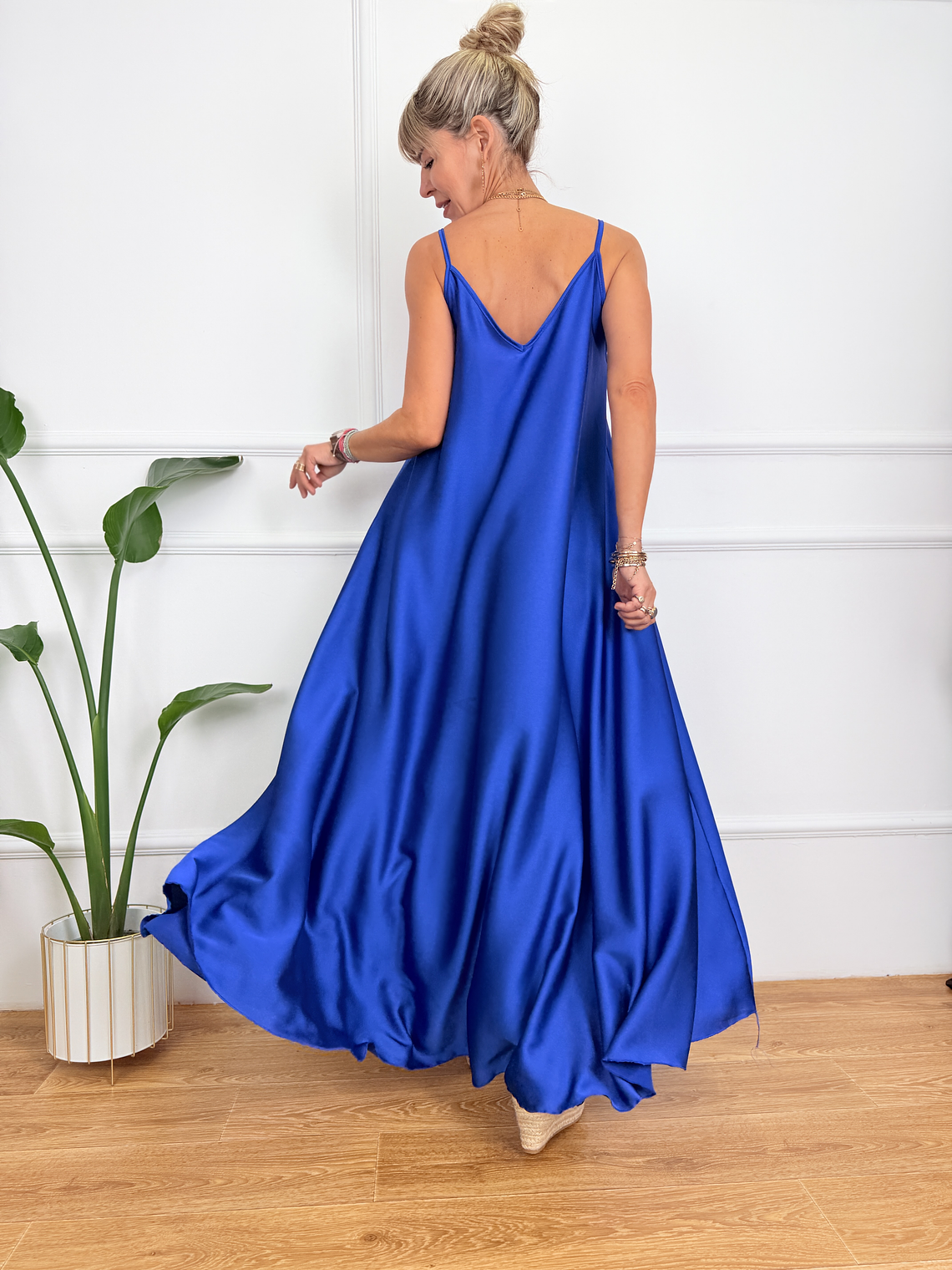  Βegonia Maxi Dress 9896 Royal Blue   3