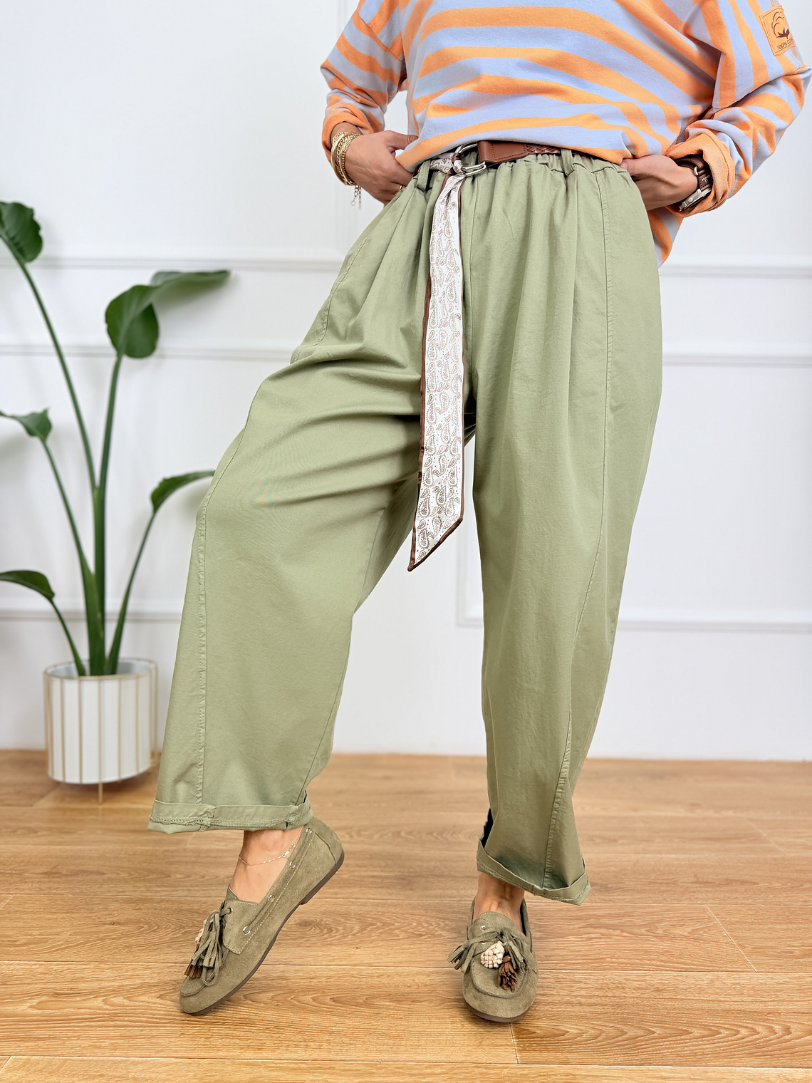 Narcissus Pants 9967 Chaki 4