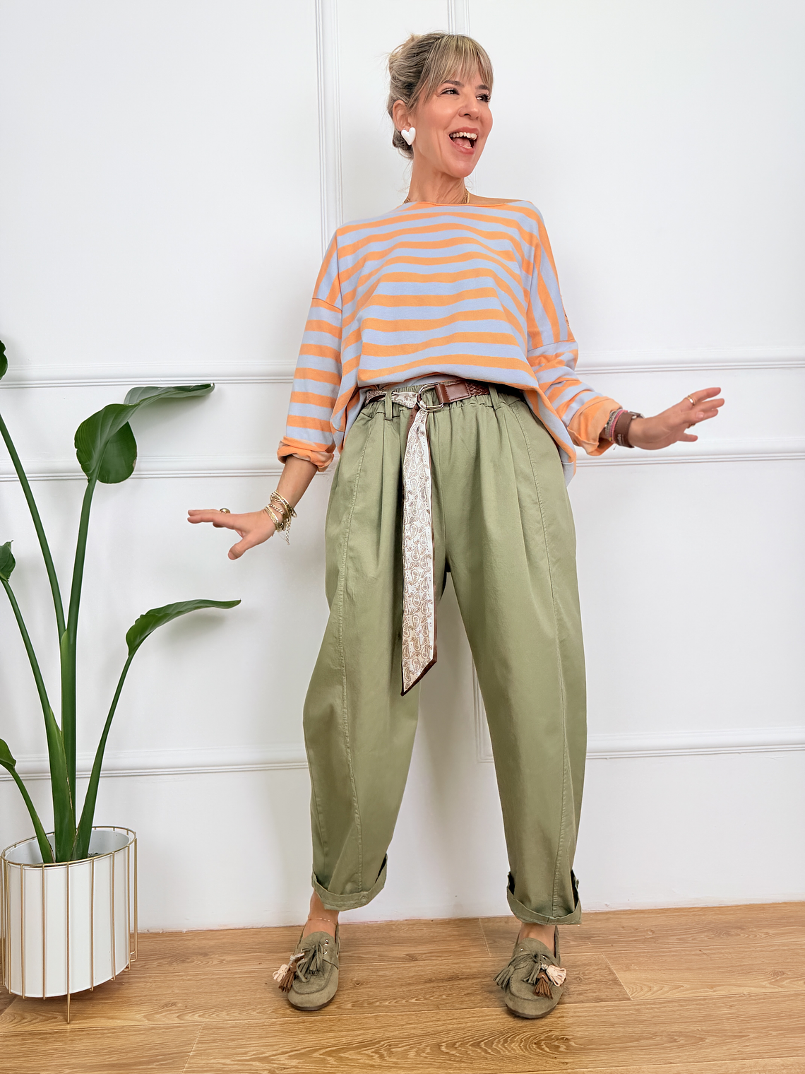 Narcissus Pants 9967 Chaki 2