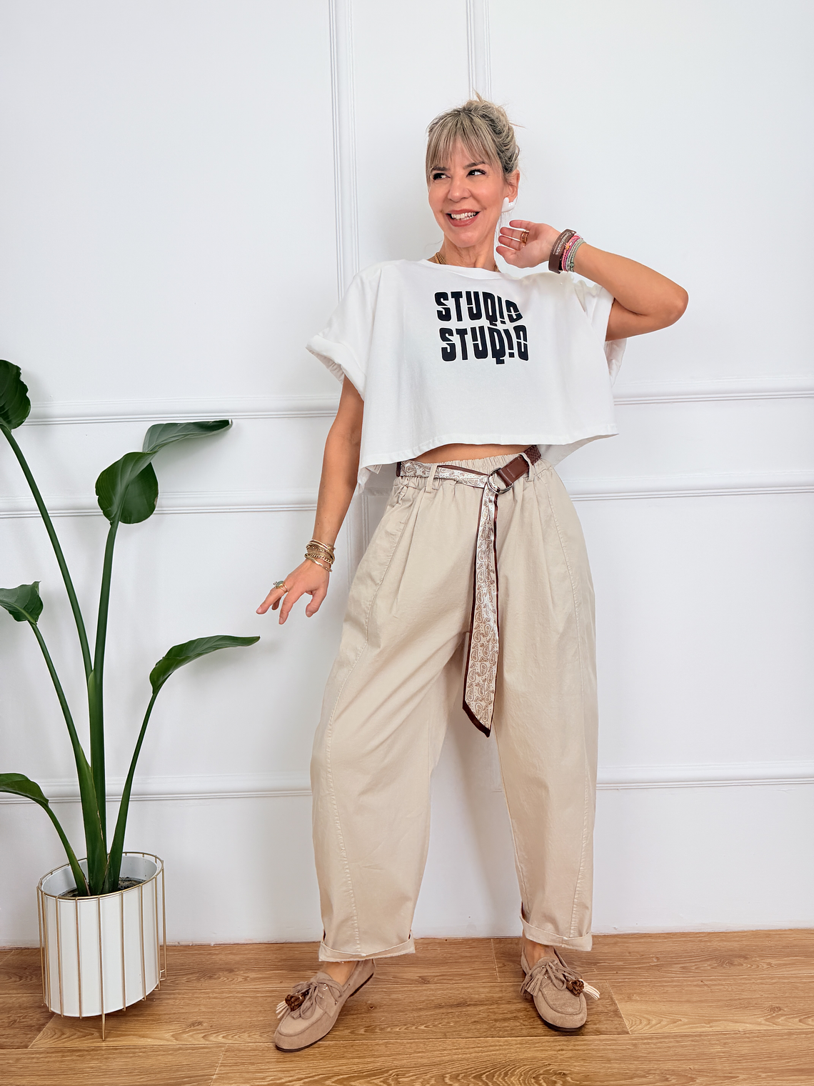 Narcissus Pants 9967 Beige 1