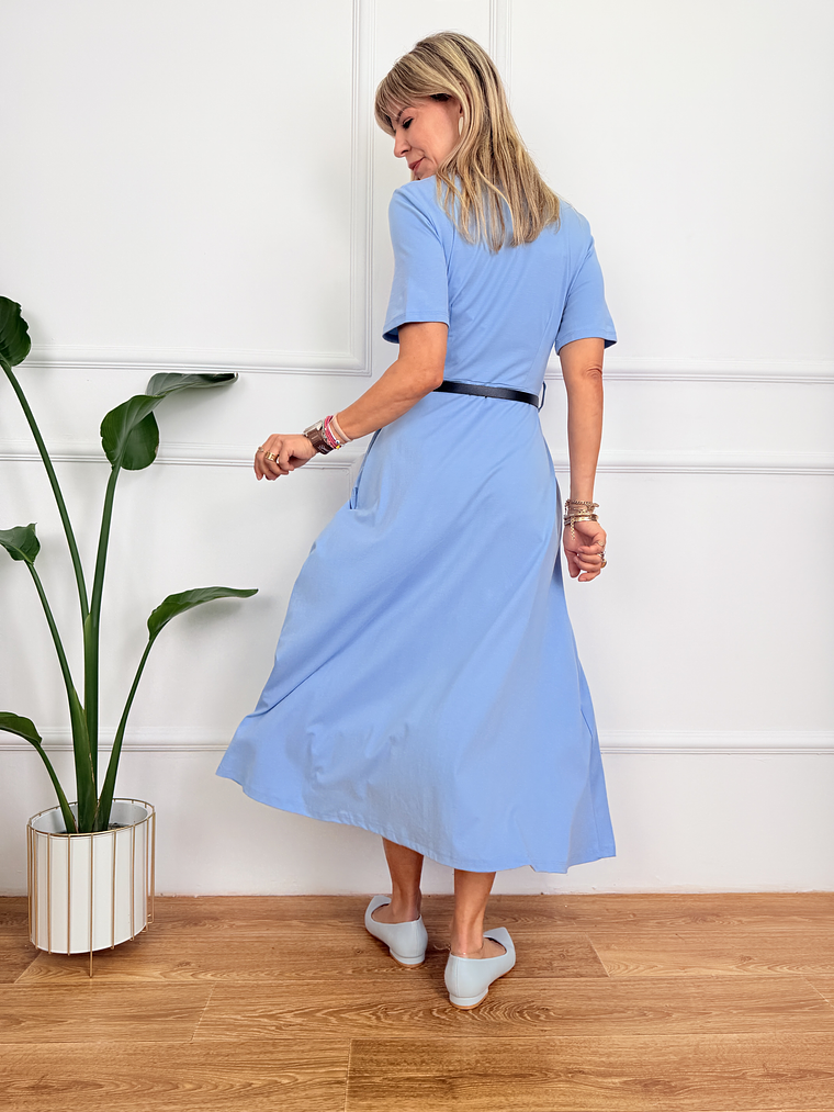 Kira Dress Blue 57796  3