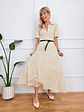 Kira Dress Beige 57796    - thumbnail 2
