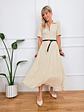Kira Dress Beige 57796    - thumbnail 1