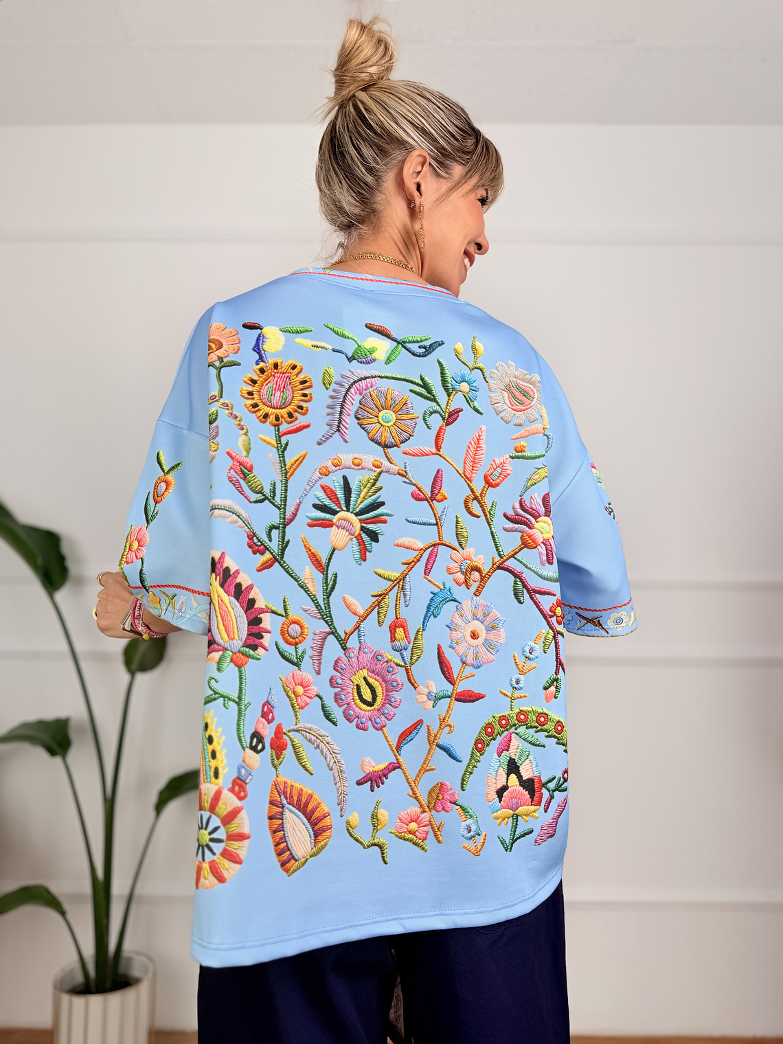 My garden T-shirt 2807 Blue 2