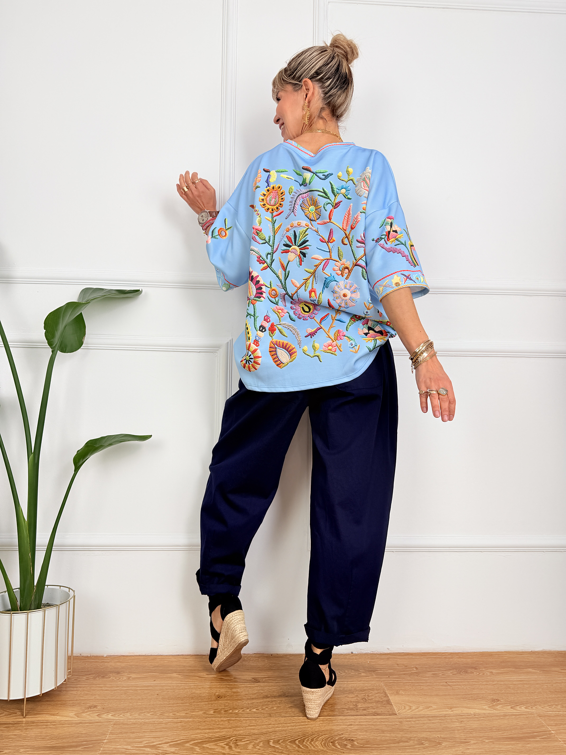 My garden T-shirt 2807 Blue 4