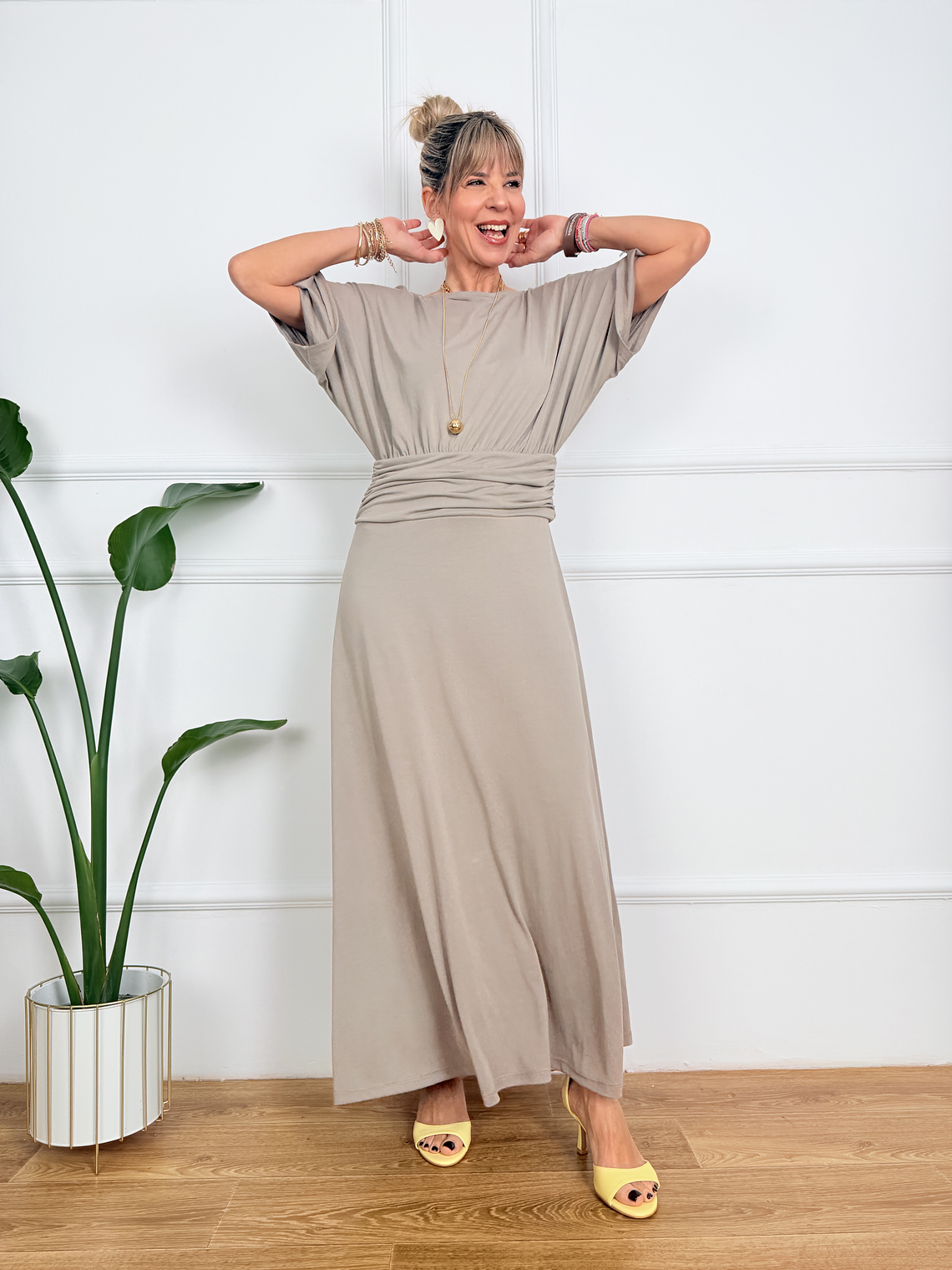 Elia Boutique Dress Pourou 529-10 1