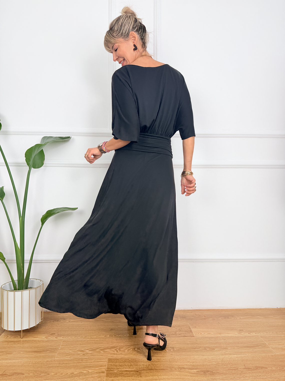 Elia Boutique Dress Βlack 529-10  3