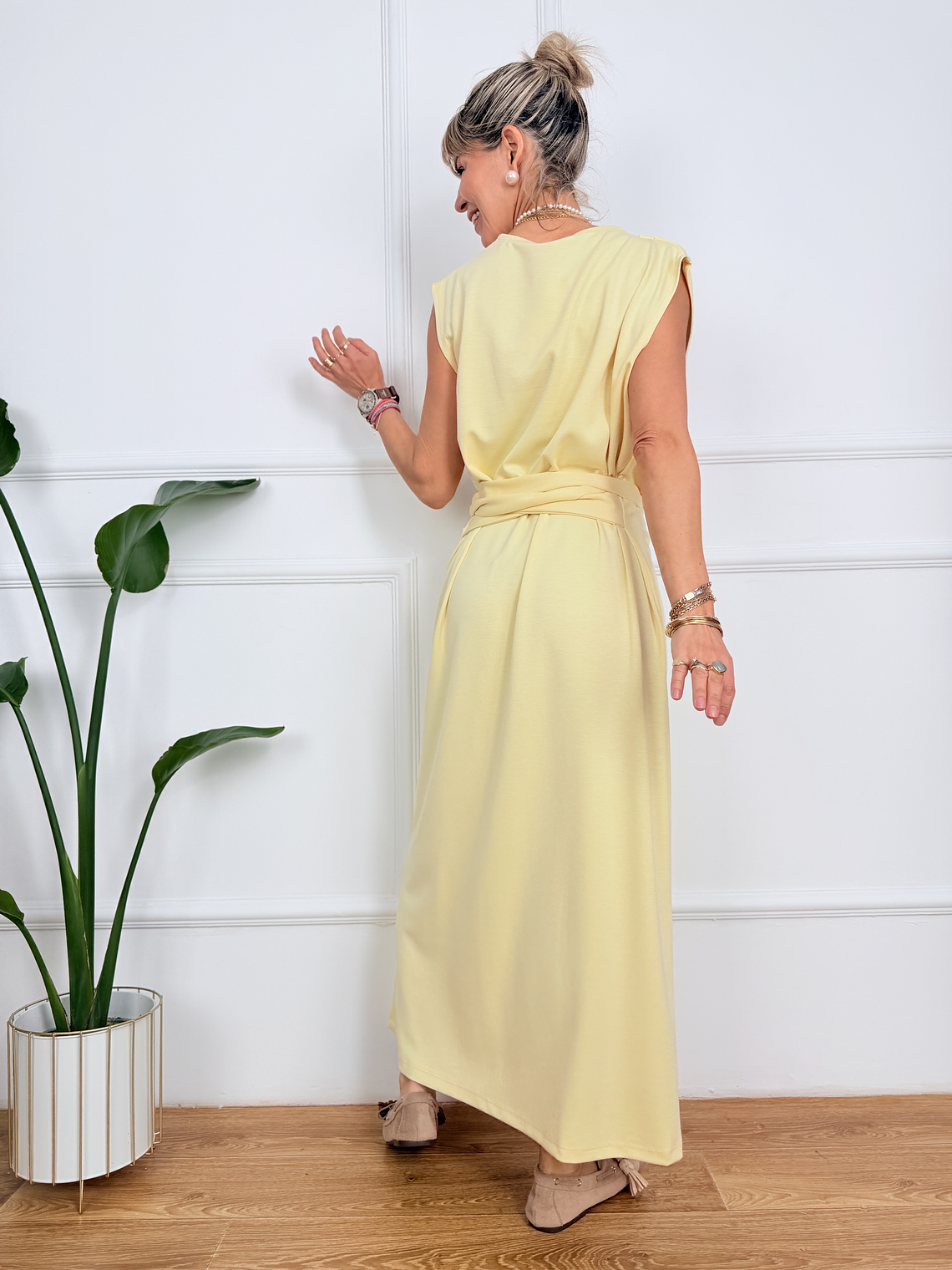 Isabella Fashion Dress Yellow 7520  3