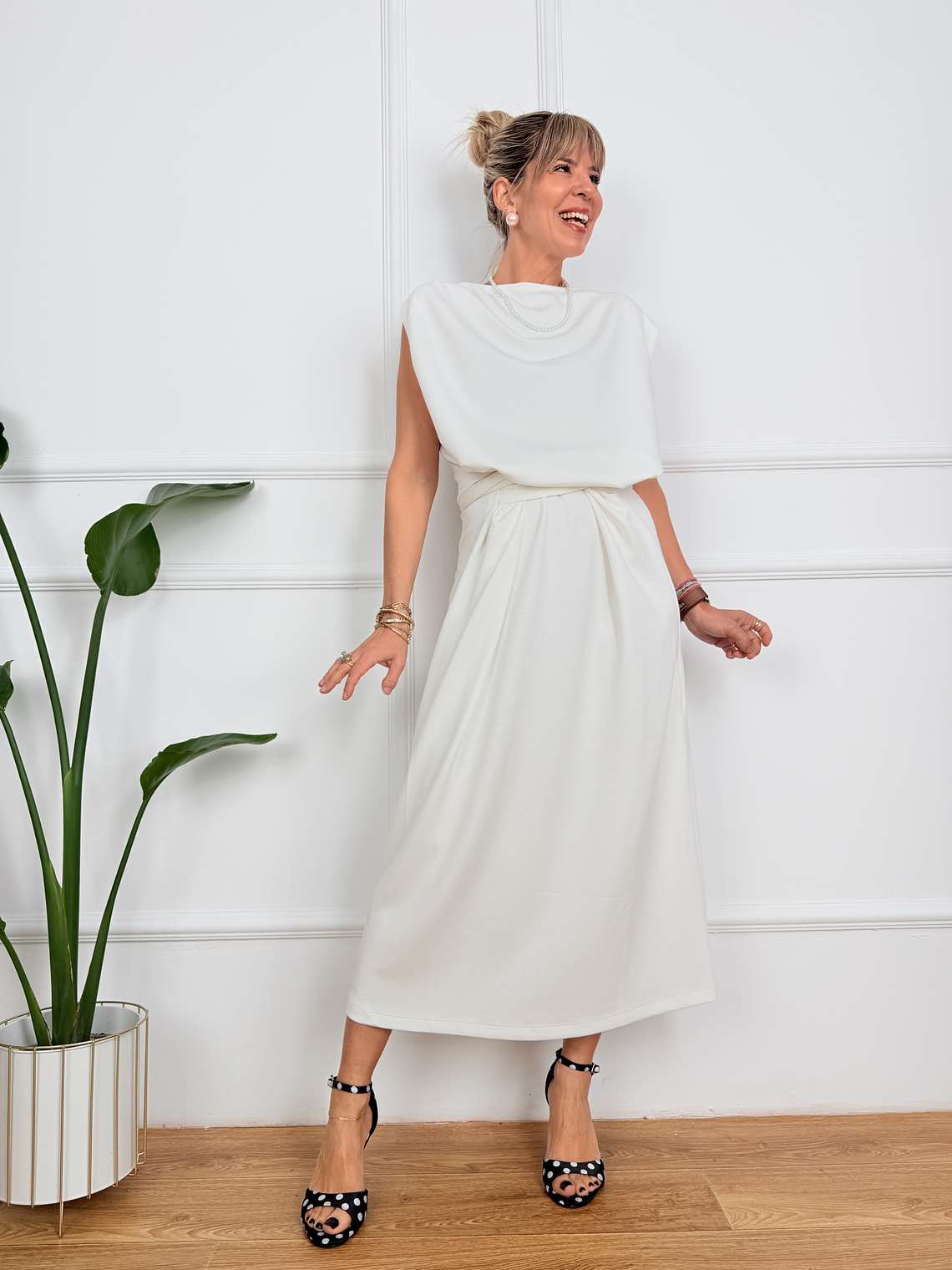 Isabella Fashion Dress White 7520   1