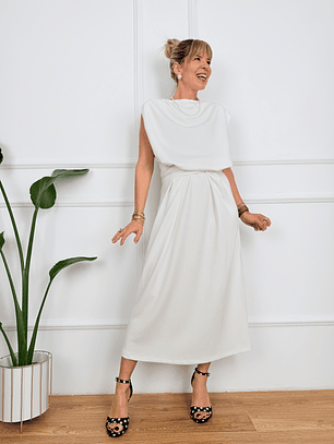 Isabella Fashion Dress White 7520  