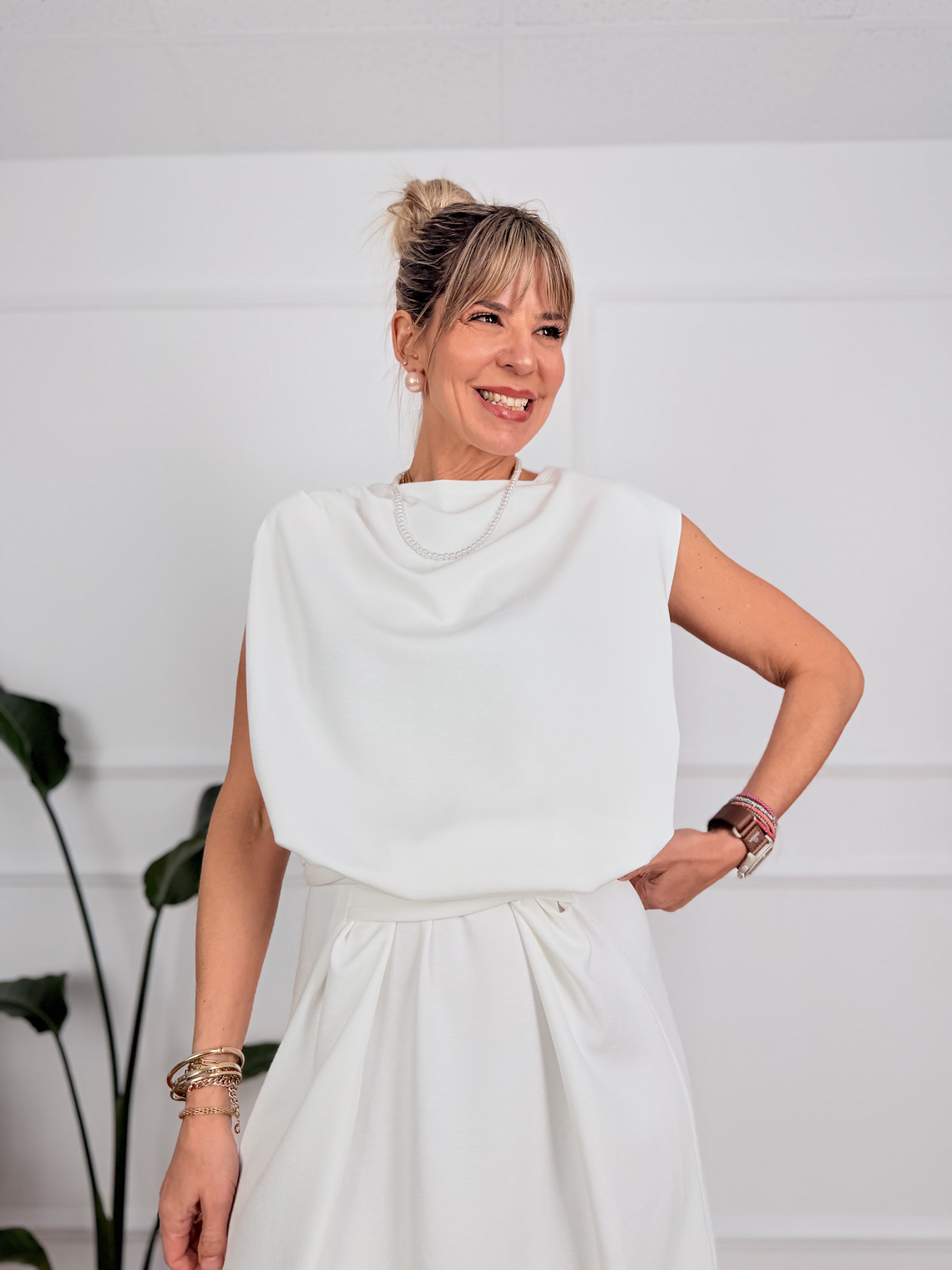 Isabella Fashion Dress White 7520   3