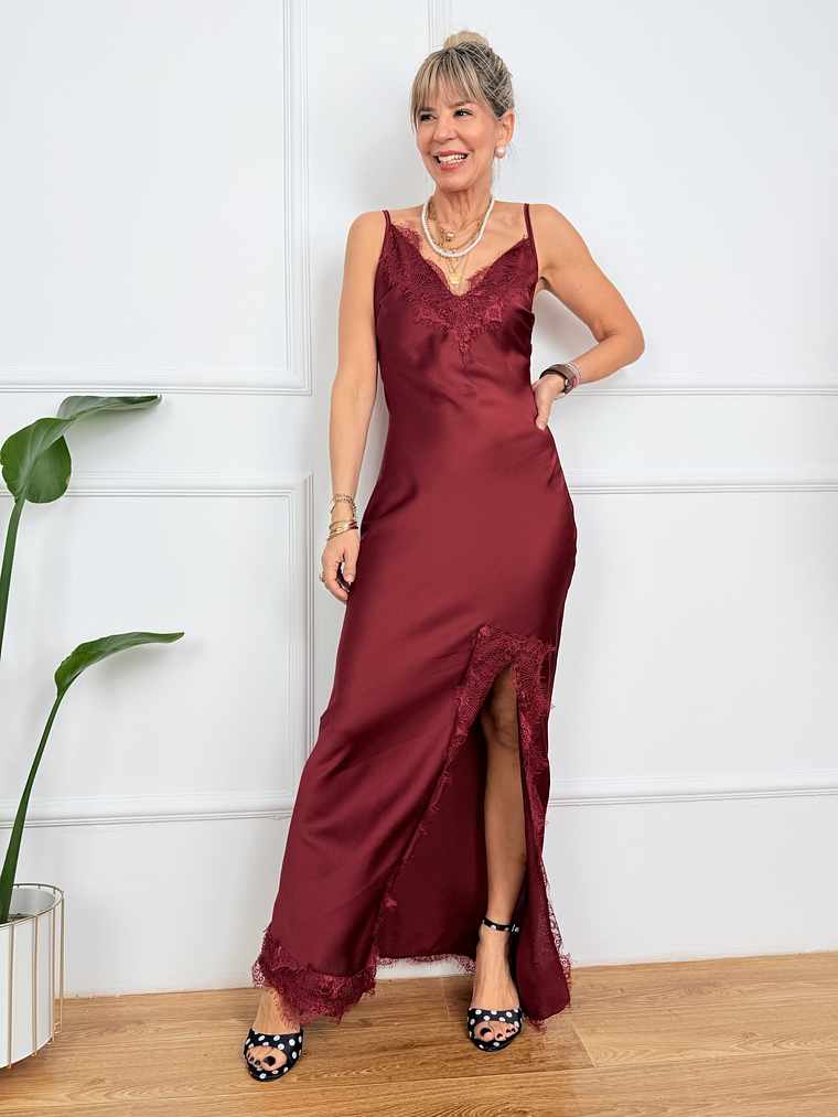 Mila Dress Wine 27122 1