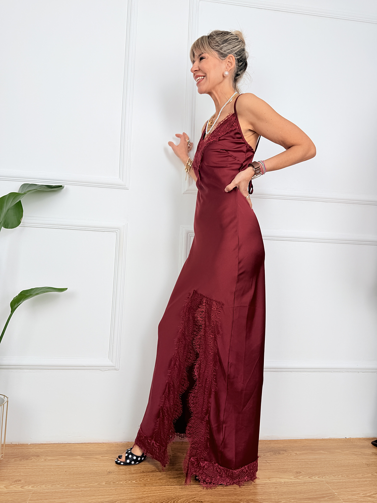 Mila Dress Wine 27122 2