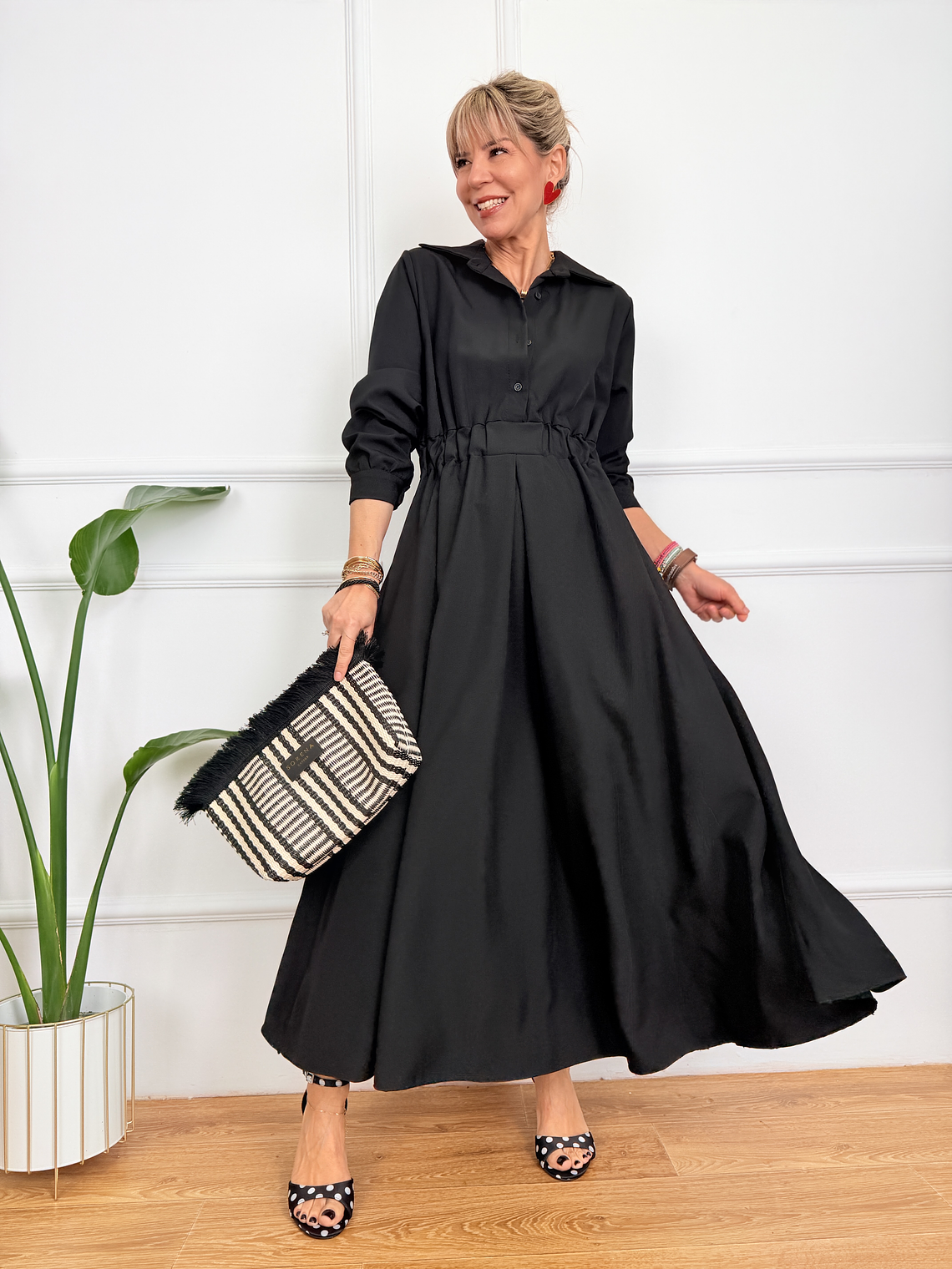 Adriana Dress Black S99187  2